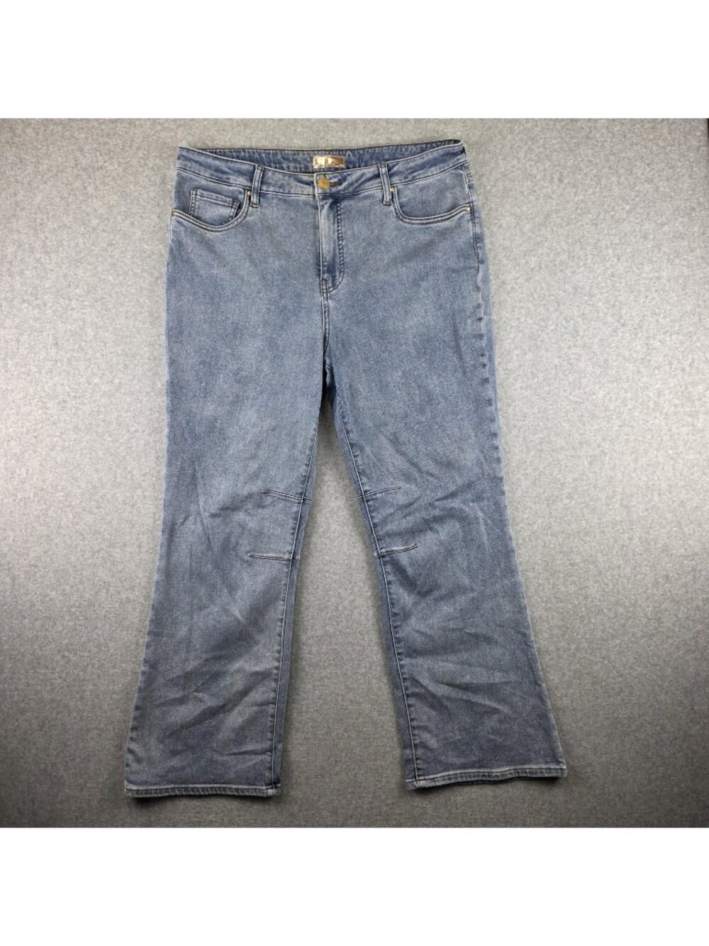 KUT From The Kloth Jeans Womens 16 Flare Blue High Rise Stretch Denim Kelsey
